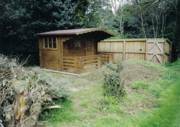 Potting Shed on its Slab Base